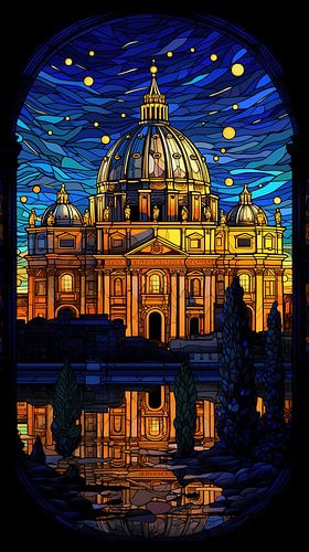 Rome (glas in lood)