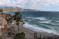 Nerja Coastal Spain , Costa del Sol, Andalucia with Balcony de Europe.