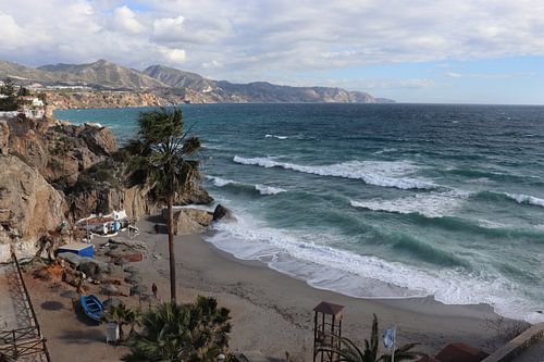 Nerja Coastal Spain , Costa del Sol, Andalucia with Balcony de Europe.