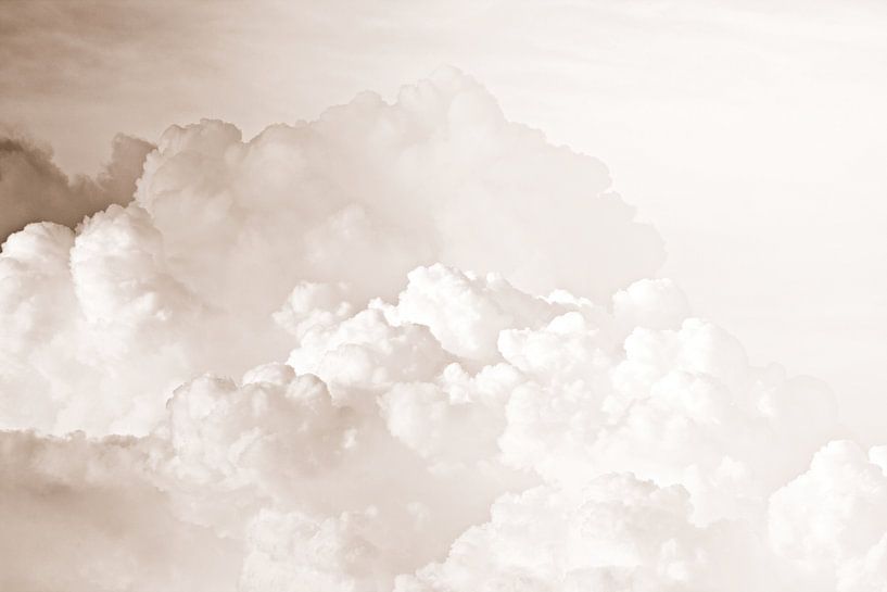 Cotton Candy Clouds Beige by Monika Strigel