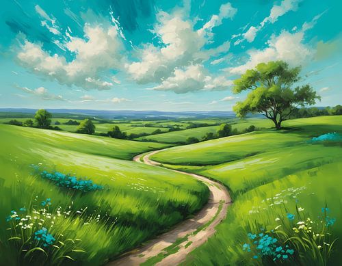 Sereen groene vallei