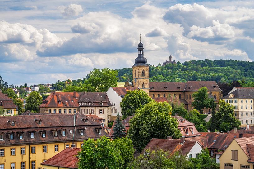 Uitzicht over de historische oude stad van Bamberg van ManfredFotos