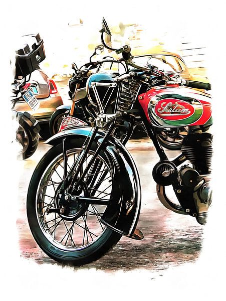 Sertum Oldtimer-Motorrad von Dorothy Berry-Lound