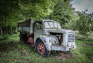 Alter LKW im Wald von Inge van den Brande