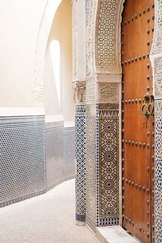 Holztür in Marokko, Medina von Fes (Fez)