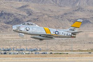 Start der North American F-86F Sabre "Jolley Roger".