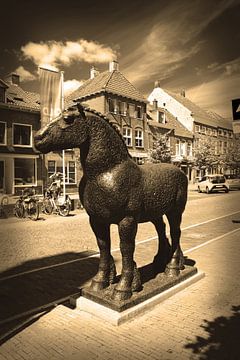 Vianen Utrecht Stadtzentrum Sepia