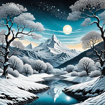 Winter's Fluistervallei van Artistic