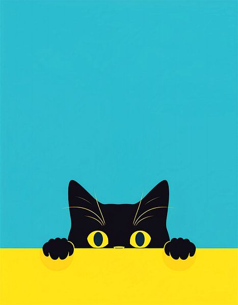 Peek a boo cat by Martin Mol