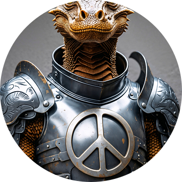 Galapagos landleguaan voor vrede en natuurbehoud