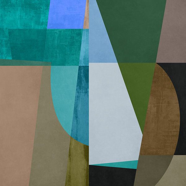 Abstract Geometric Square 2 par Georgia Chagas