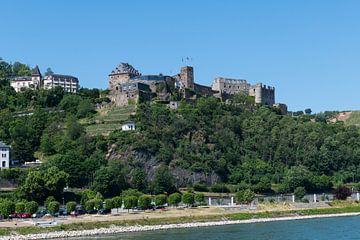 Burcht Rheinfels bij Sankt Goar aan de Rijn van Wim Stolwerk