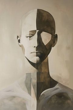 Mann abstrakt von Bert Nijholt