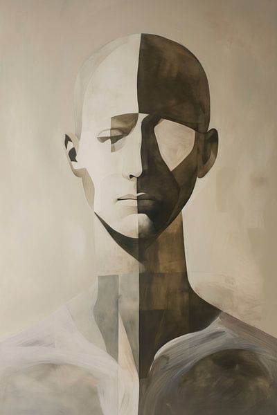 Man abstract van Bert Nijholt