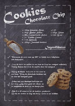 Dessert Recept: Chocolate Chip cookie van JayJay Artworks