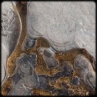Frozen puddle
