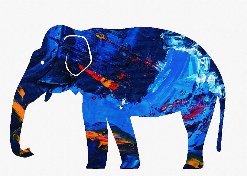 peau d'éléphant bleu par Gunawan RB