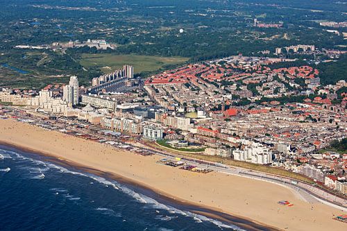 Luchtfoto Scheveningen met strand