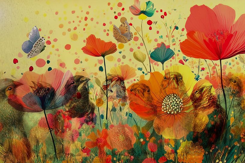 Summertime blues-birds by Digital Art Studio