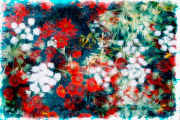 Sommer Blumen Wiese von FRESH Fine Art