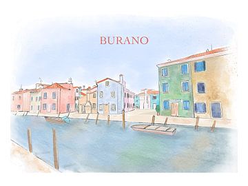 Burano Italien von Aliya Putrus