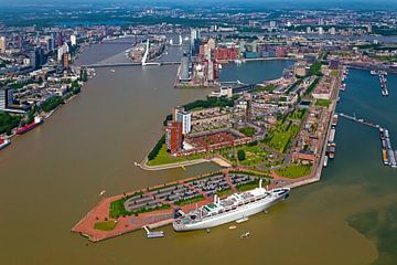 Aerial view Katendrecht in Rotterdam