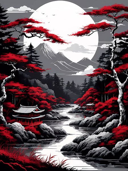 Asian Landscape Painting by haroulita