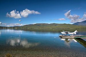 Flugboot auf dem Lake Te Anau, Neuseeland von Christian Müringer