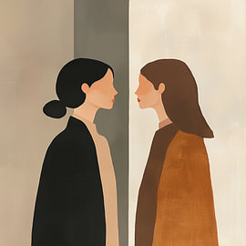 Tussen Ons – a modern portrait of two women by Bianca ter Riet