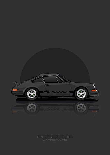 Art Car PORSCHE CARRERA RS Grey by D.Crativeart