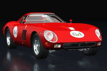 Ferrari 250 GTO vue trois quarts