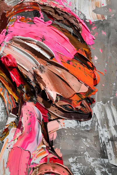 Portrait in vivid colours by Poster Art Shop