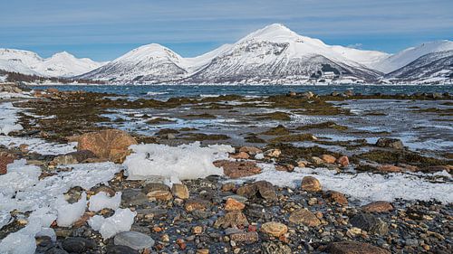 Sturm über dem Balsfjord (Norwegen).