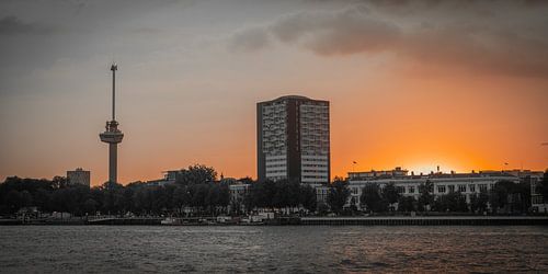Rotterdam Skyline (zonsondergang)
