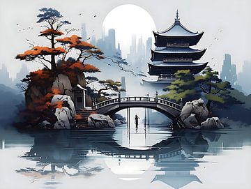 Japanese garden by PixelPrestige