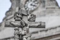 Jesus am Kreuz in Stein. von Jan van Dasler Miniaturansicht