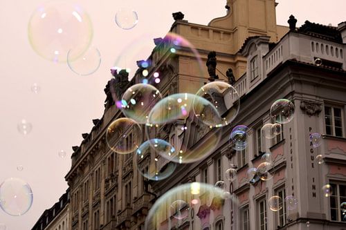 Zeepbellen in Praag