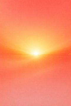 Abstract Orange Sunrise Horizon