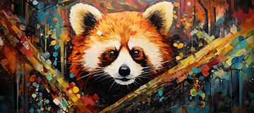 Abstrakter Panda von De Mooiste Kunst