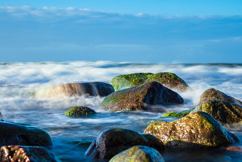 Steine an der Ostseeküste bei Warnemünde von Rico Ködder
