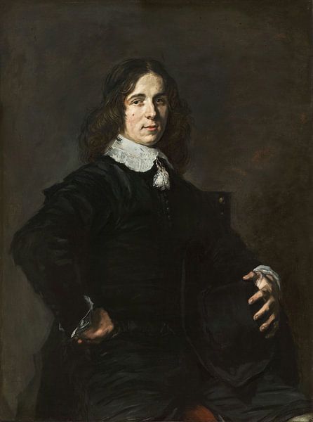 Portret van een zittende man met een hoed, Frans Hals van Meesterlijcke Meesters