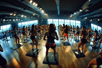 fitnessen in de sportschool van Egon Zitter