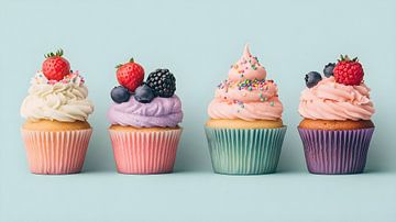 Kleurrijke cupcakes