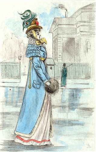 Mode 1813, Mode dans le Paris du XIXe siècle, Henri Boutet, (1851 1919)