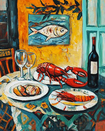 Stilleben vom Hummer