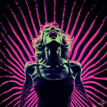 Neon Echo Burst van byRenzo