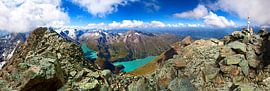 Panorama on the Hoher Tenn 3368 m by Christa Kramer