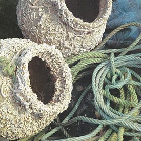 Cuttlefish pots in Portugal. by Ineke de Rijk