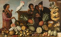 Oost-Indische marktkraam in Batavia, Albert Eckhout van Meesterlijcke Meesters thumbnail