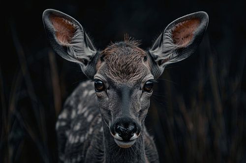 Jong hert met indringende ogen